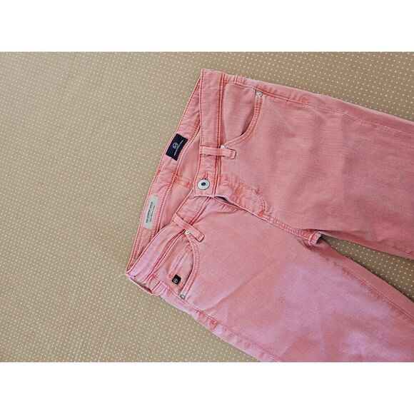 Adriano Goldschmid Jeans Womens 25x28 Pink The Legging Ankle Super Skinny - Picture 3 of 12